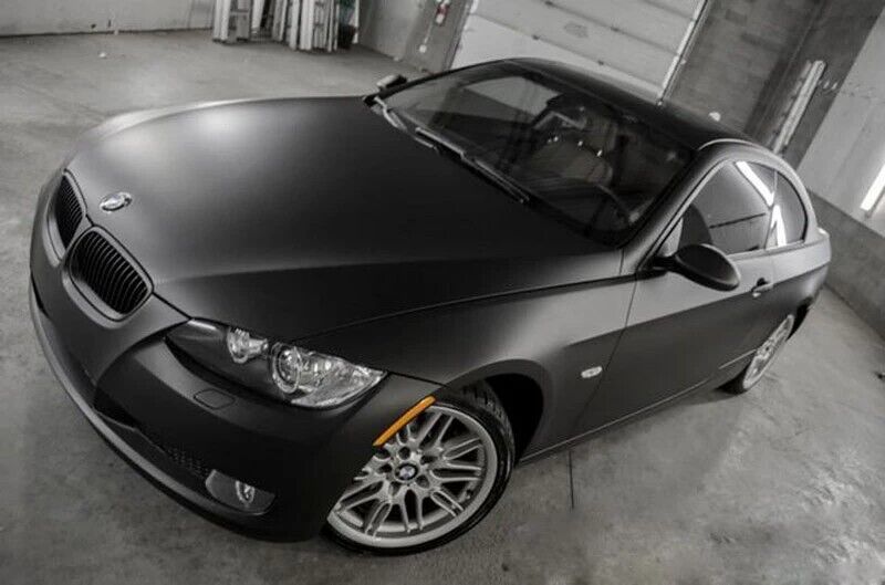 12" x 60" Matte Black Car Vinyl Wrap Auto Sticker Decal Film for Vehicle Laptop