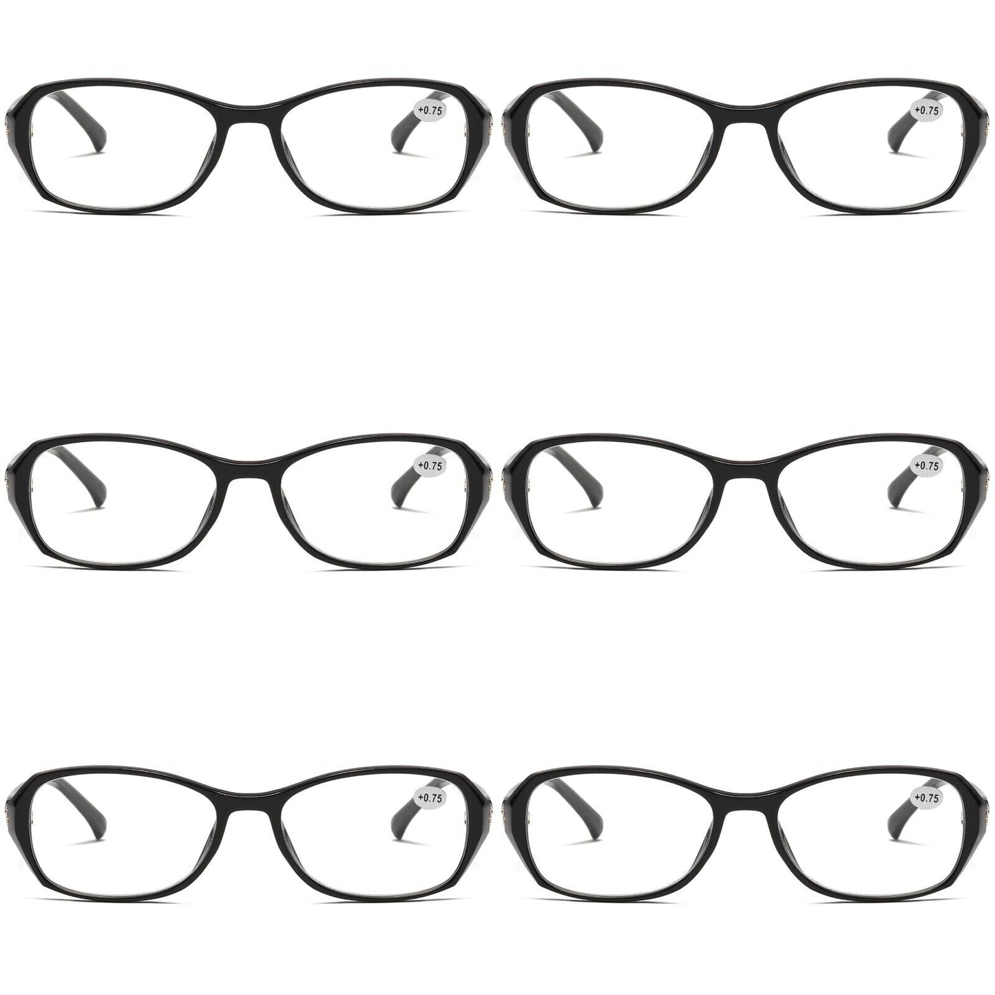 6 Pair Womens Ladies Blue Light Blocking Reading Glasses Computer Gaming Readers