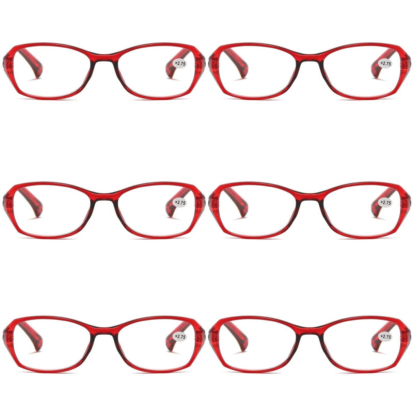 6 Pair Womens Ladies Blue Light Blocking Reading Glasses Computer Gaming Readers