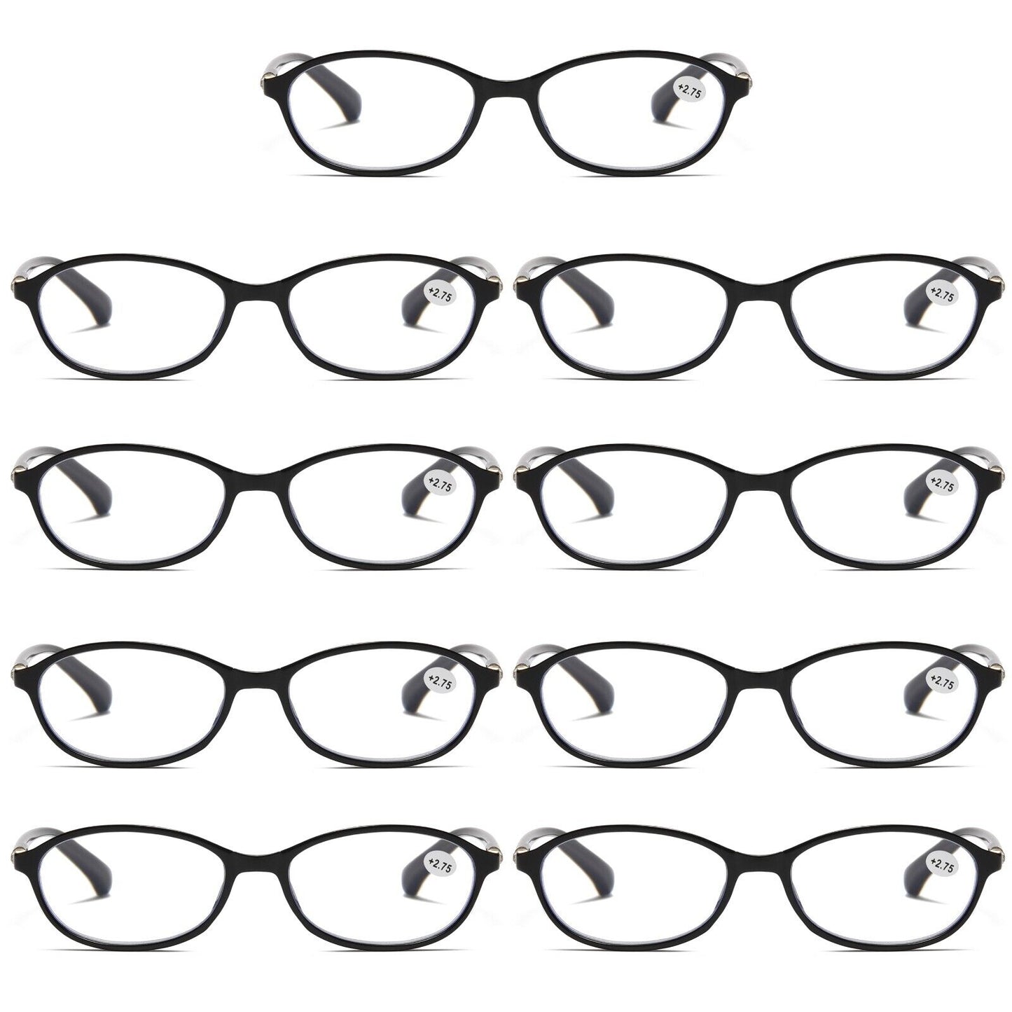 9 Pair Womens Ladies Blue Light Blocking Reading Glasses Computer Gaming Readers