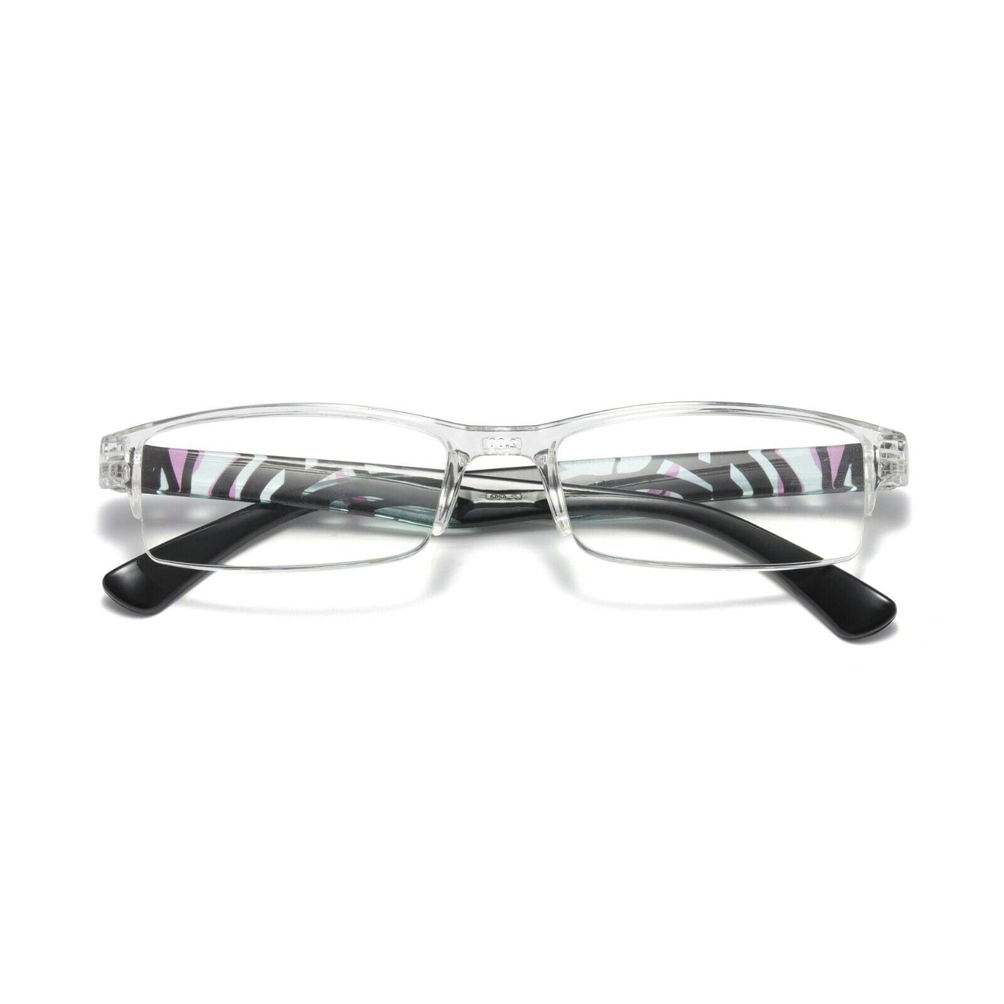 12PK Men Women Rectangle Half Frame Blue Light Blocking Reading Glasses Readers