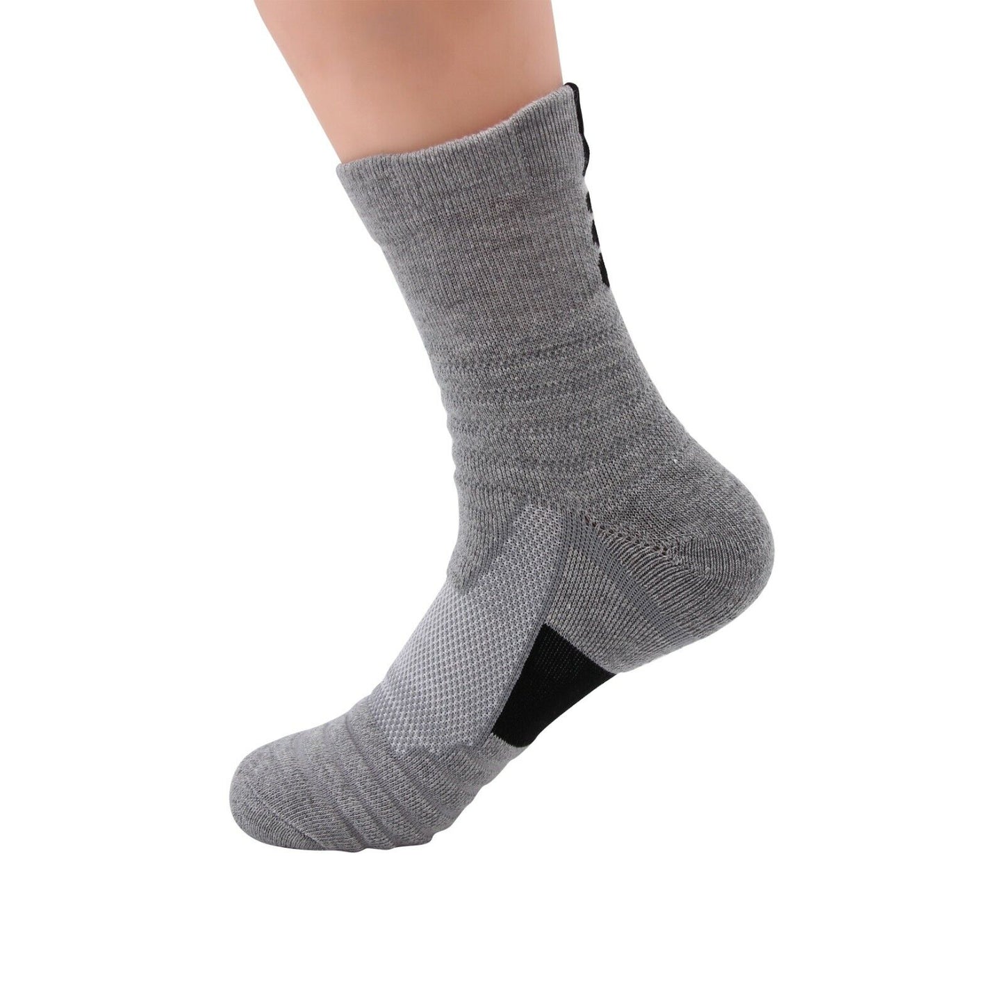 1pair Mens Cotton Athletic Sport Casual Long Work Crew Boot Socks Size 9-11 6-12