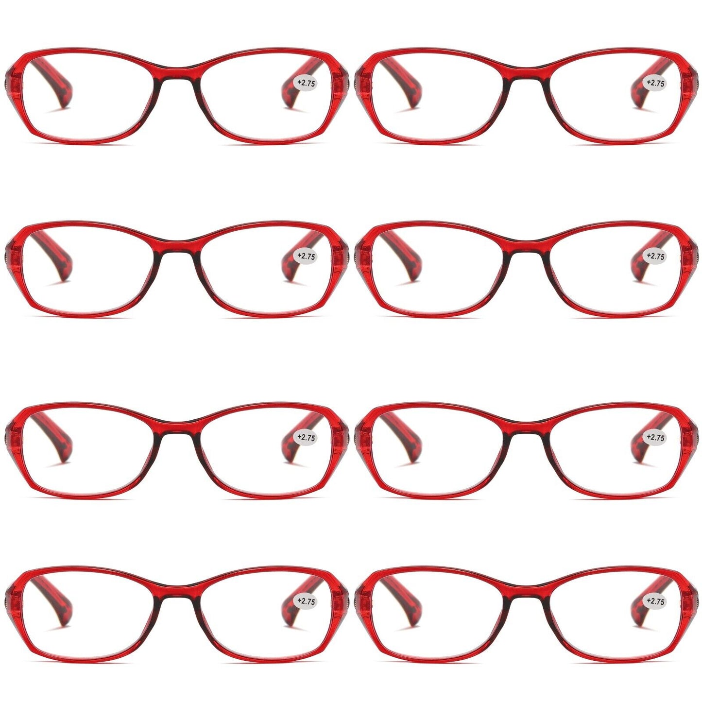 8 Pair Womens Ladies Blue Light Blocking Reading Glasses Computer Gaming Readers