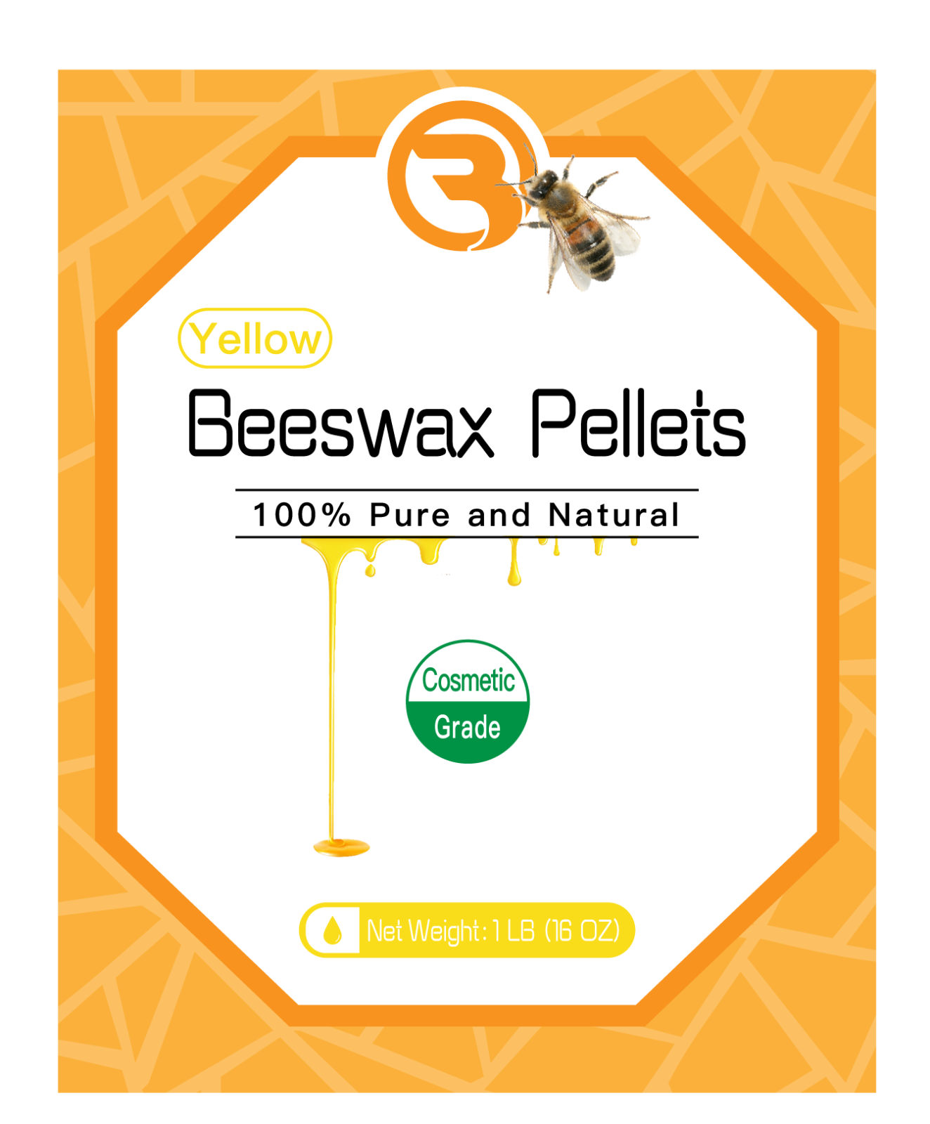 2 4 8 15 oz Pure Natural Yellow Beeswax Pellets Pastilles for Candle Soap Making