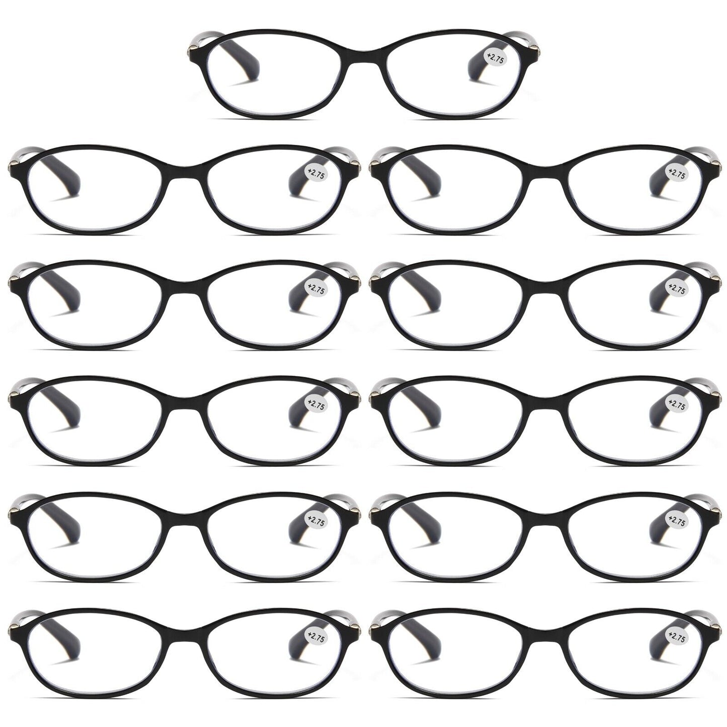 11Pair Womens Ladies Blue Light Blocking Reading Glasses Computer Gaming Readers