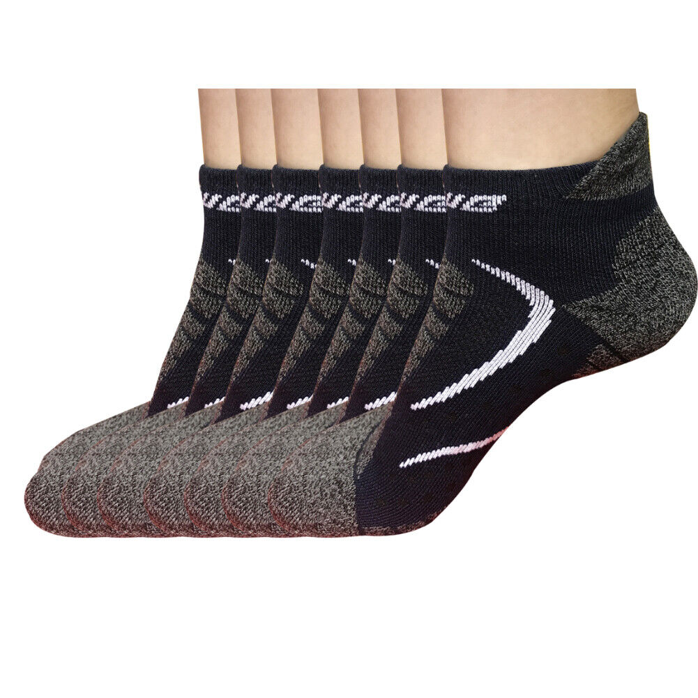 7 pairs Mens Low Cut Ankle Cotton Athletic Cushion Sport Running Socks Size 6-12