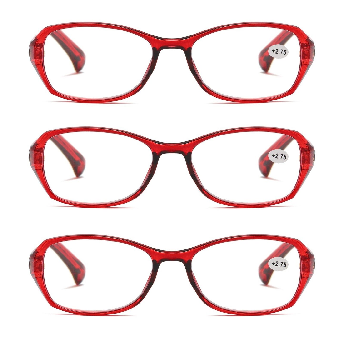3 Pair Womens Ladies Blue Light Blocking Reading Glasses Computer Gaming Readers