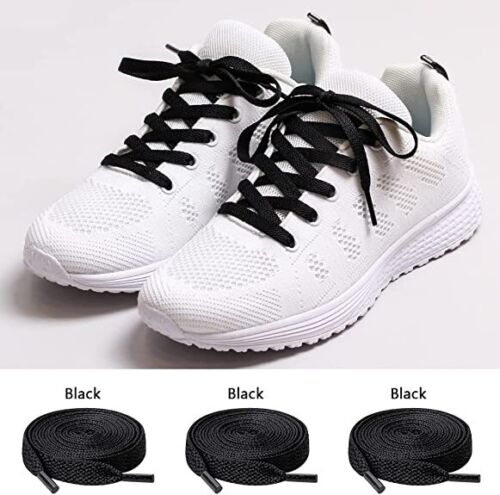 2 Pair Flat Shoelaces Shoe Strings Replacement for Sneakers Athletic Shoes Boots