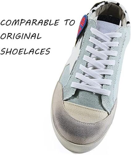 2 Pair Flat Shoelaces Shoe Strings Replacement for Sneakers Athletic Shoes Boots