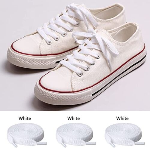 2 Pair Flat Shoelaces Shoe Strings Replacement for Sneakers Athletic Shoes Boots