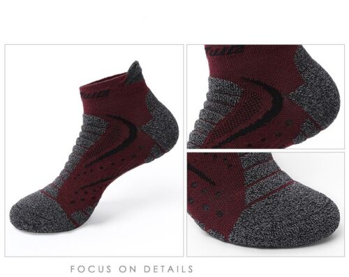 4pair Mens Low Cut Ankle Cotton Athletic Cushion Sport Running Socks Size 6-12