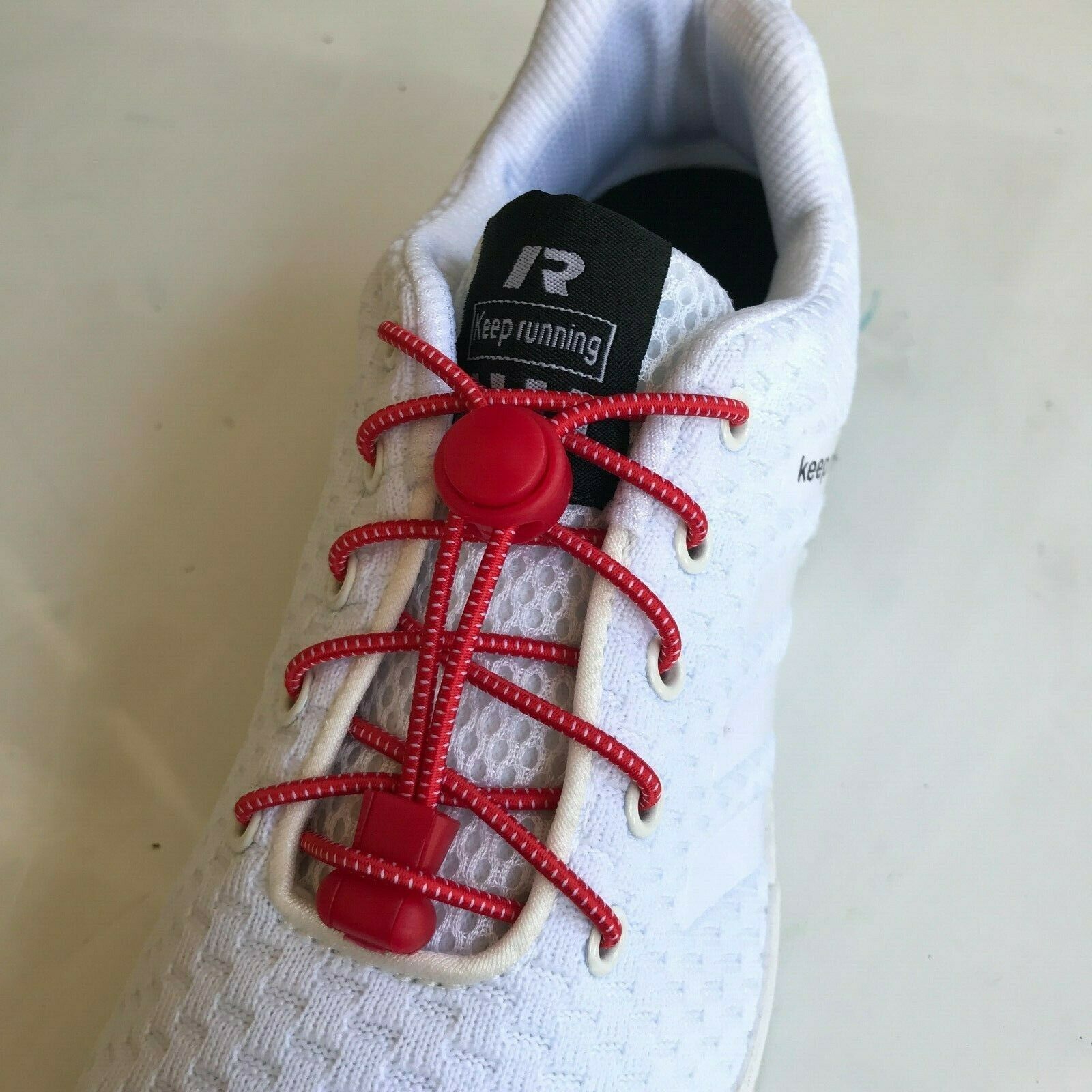 No Tie Elastic lock Shoe laces for sneakers canvas boots kids adults running - B&Q CO.