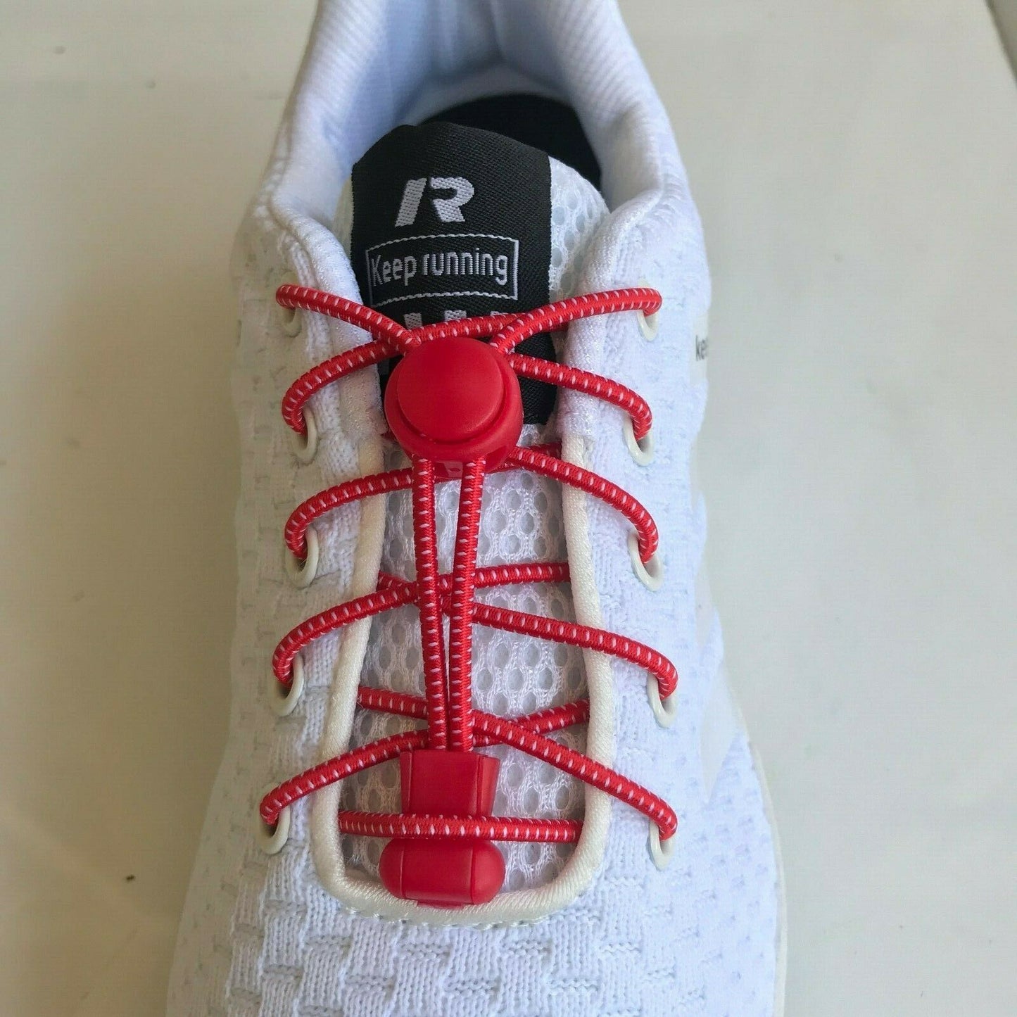3 pair No Tie Elastic Shoelaces Lock Laces Shoe Strings Sports w/ Locking Toggle - B&Q CO.