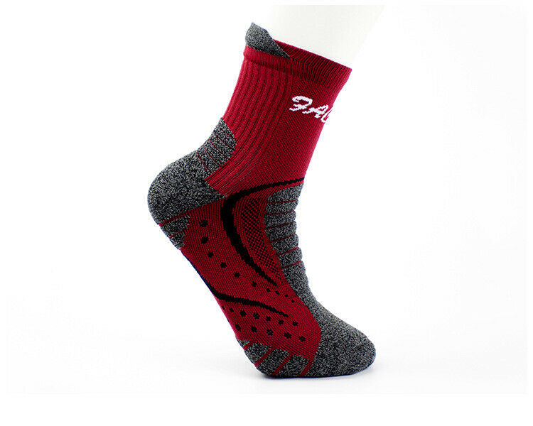 6 Pairs Mens Cotton Mid Crew Cushion Athletic Thick Socks for Work Sports Hiking - B&Q CO.