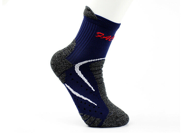 6 Pairs Mens Cotton Mid Crew Cushion Athletic Thick Socks for Work Sports Hiking - B&Q CO.