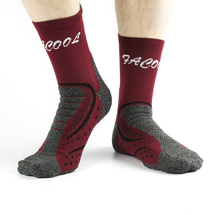 6 Pairs Mens Cotton Mid Crew Cushion Athletic Thick Socks for Work Sports Hiking - B&Q CO.