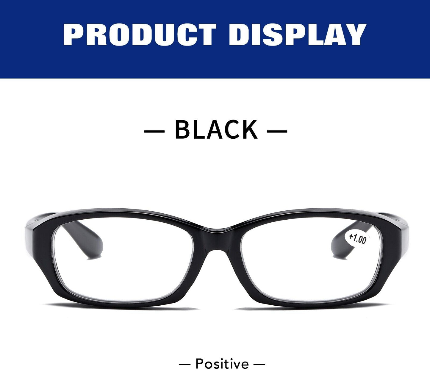 10 PK Full Lens Men Womens Black Reading Glasses Clear Readers with Side Shields