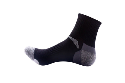 1 Pair Mens Mid Cut Ankle Quarter Athletic Casual Sport Cotton Socks Size 6-12