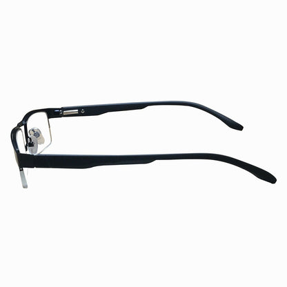 9 Pair Mens Metal Half Frame Rectangle Reading Glasses Spring Hinge Slim Readers