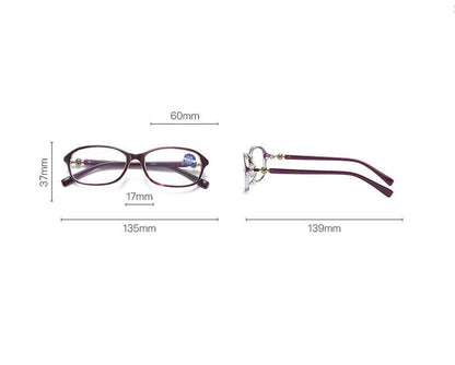 4Set Women Ladies Oval Frame Reading Glasses Classic Readers 1.50 2.00 3.00 3.50