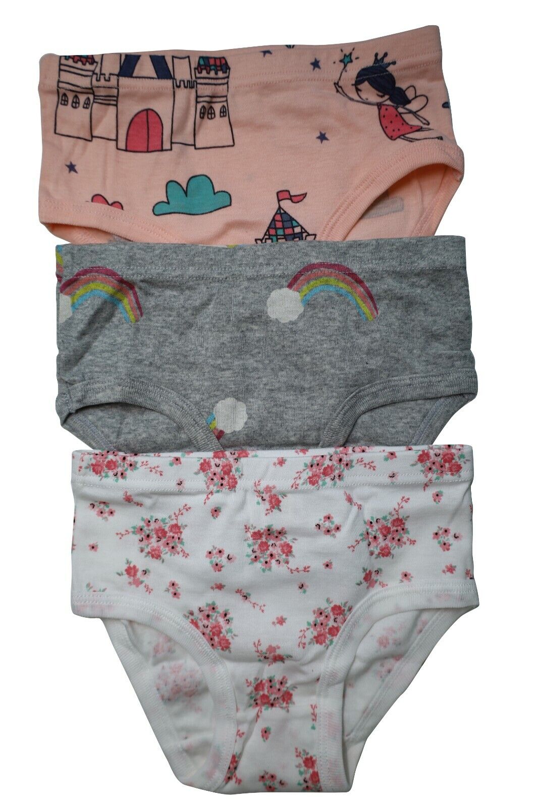 3 Packs Toddler Little Girls Cotton Underwear Briefs Kids Panties 2T 3T 4T 5T 6T