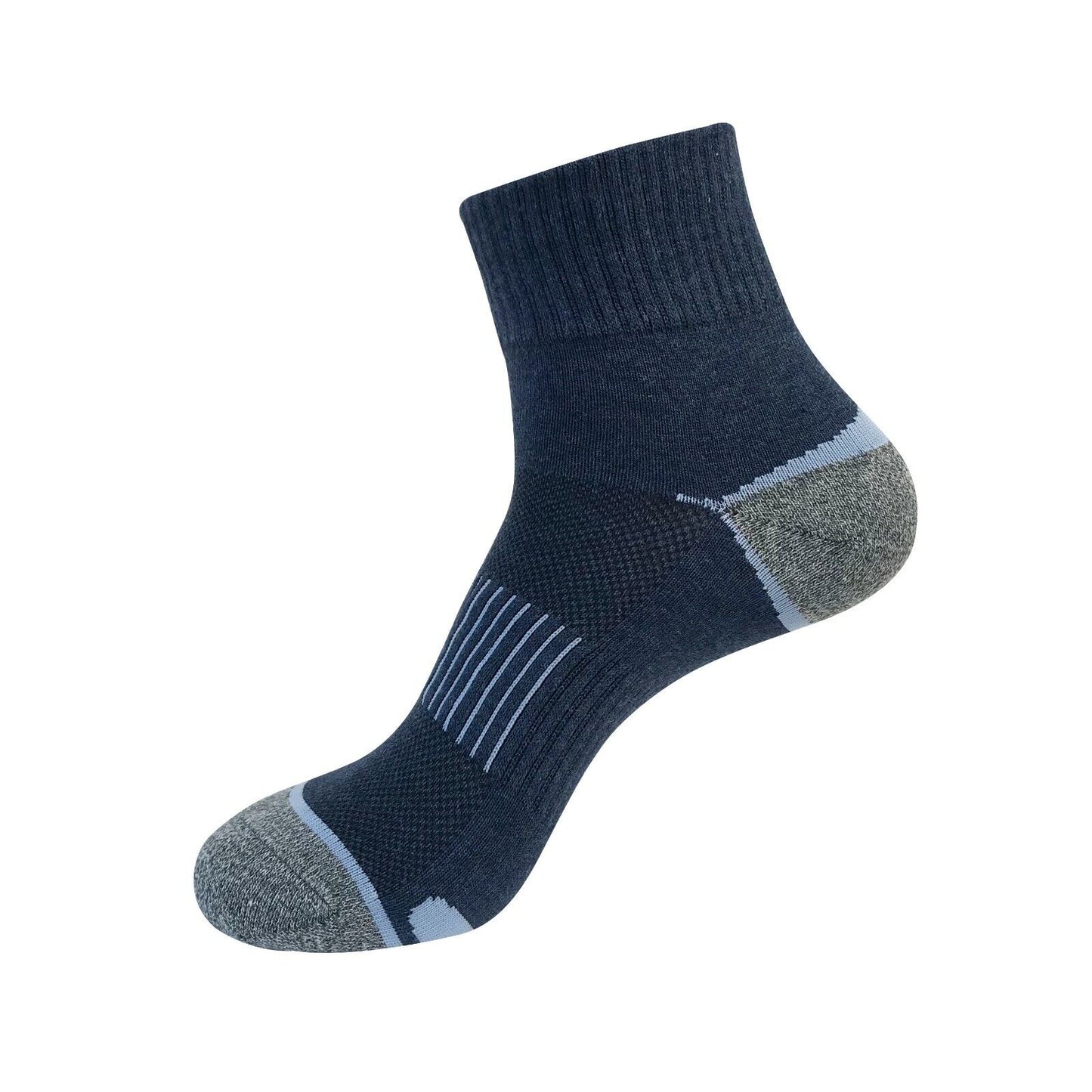 3 Pair Mens Mid Cut Ankle Quarter Athletic Casual Sport Cotton Socks Size 6-12