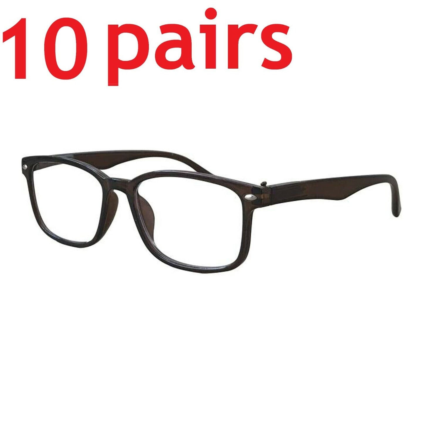 10Pack Women Unisex Classic Reading Glasses Spring Hinge Anti Blue Light Readers