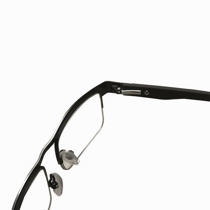 3 Pair Mens Metal Half Frame Rectangle Reading Glasses Spring Hinge Slim Readers