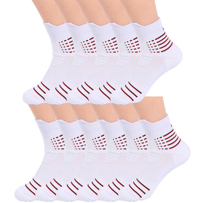 11Pair Mens Quarter Cotton Athletic Casual Sport Ankle Crew Socks Size 9-11 6-12