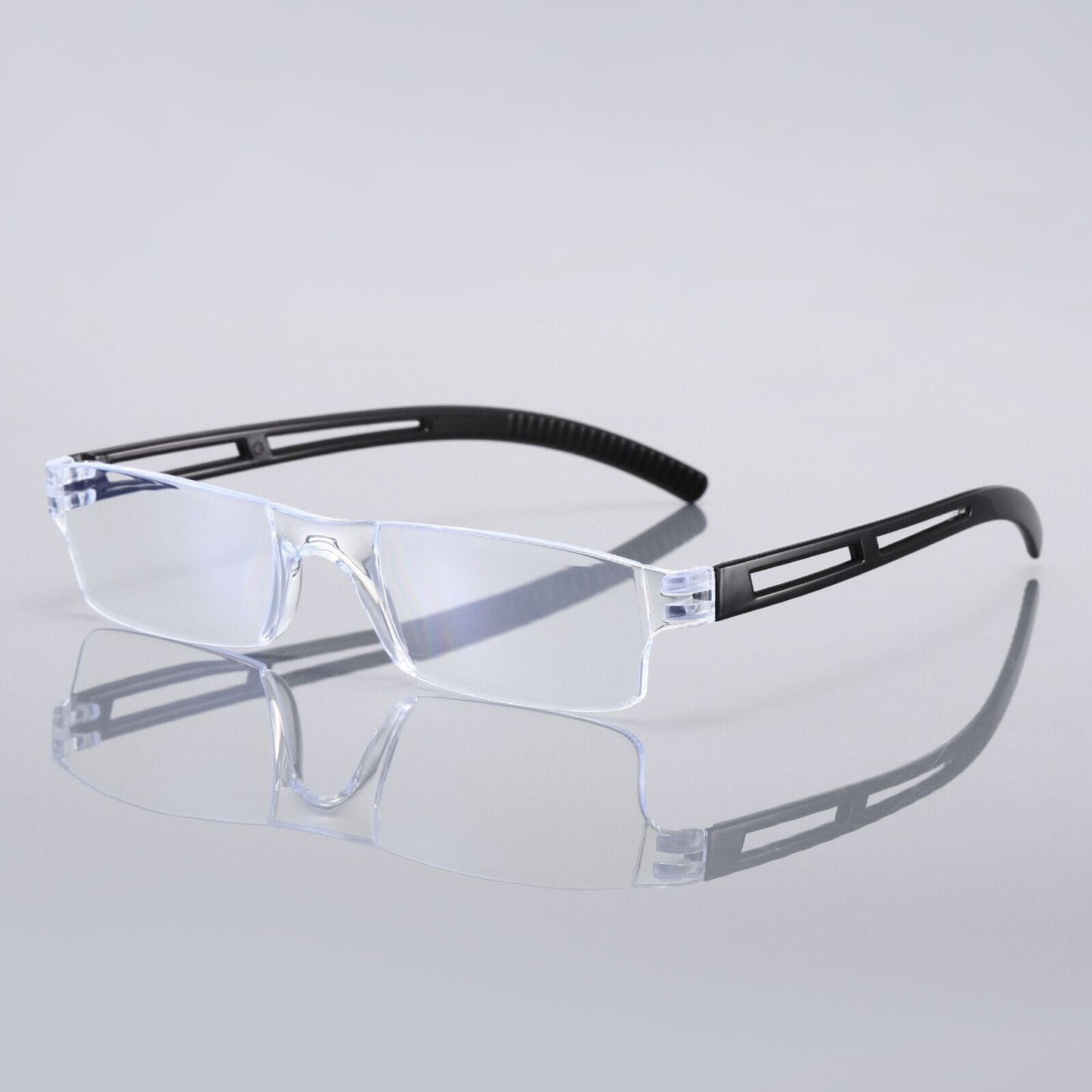 11 Men Women Blue Light Blocking Reading Glasses Rimless Unisex Computer Reader