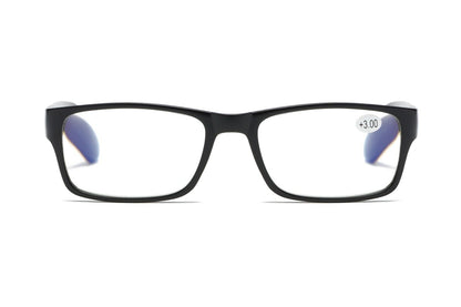 5 PK Mens Unisex Blue Light Blocking Reading Glasses Black Spring Hinge Readers