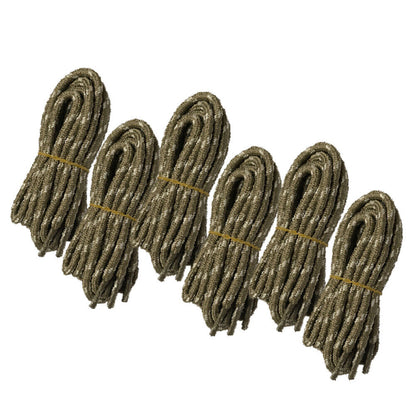 6pair 5mm Thick Heavy duty Round Hiking Work Boot Shoe laces Strings Replacement