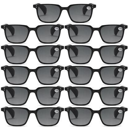 11PK Mens Womens Magnified Full Tinted Lens Sun Readers Reading Sunglasses UV400