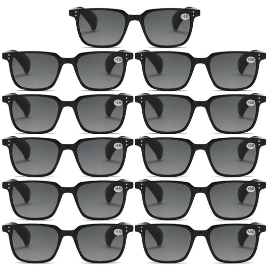 11PK Mens Womens Magnified Full Tinted Lens Sun Readers Reading Sunglasses UV400