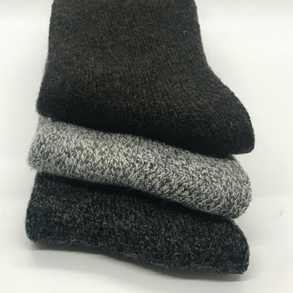 3pair Mens Heavy Duty Thick Winter Thermal Warm Hiking Knit Crew Wool Boot Socks