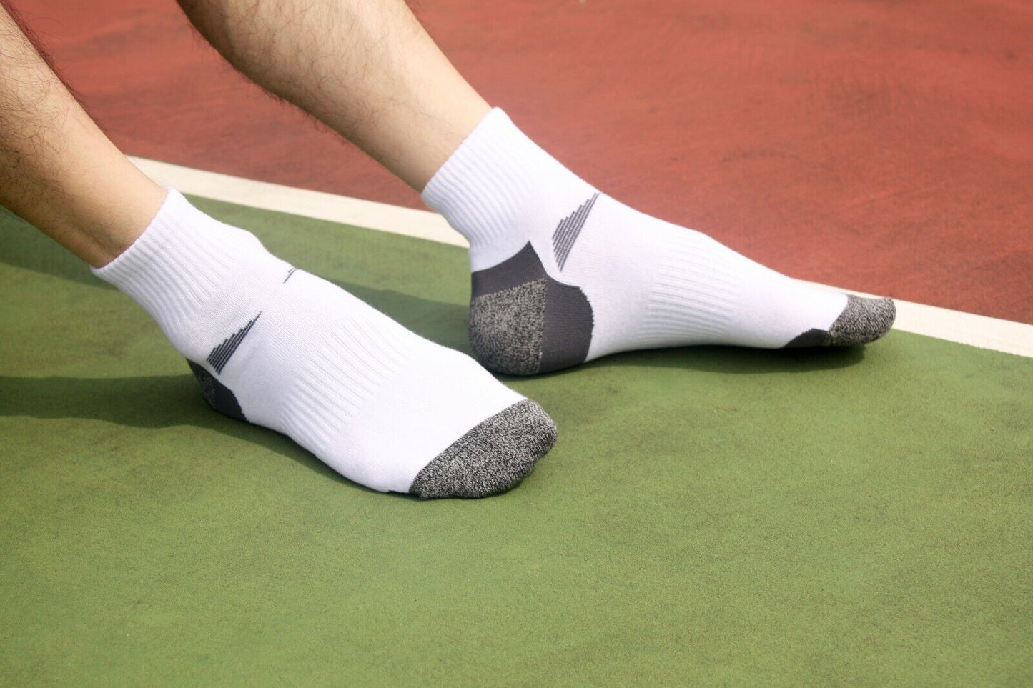 7 Pairs Mens Mid Cut Ankle Quarter Athletic Casual Sport Cotton Socks Size 6-12