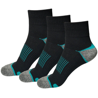 3 Pair Mens Mid Cut Ankle Quarter Athletic Casual Sport Cotton Socks Size 6-12