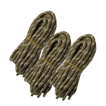 3pair 5mm Thick Heavy duty Round Hiking Work Military Boot Shoe laces Strings