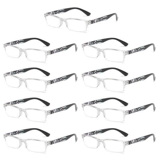 9 Pairs Unisex Blue Light Blocking Reading Glasses Slim Readers for Men Women