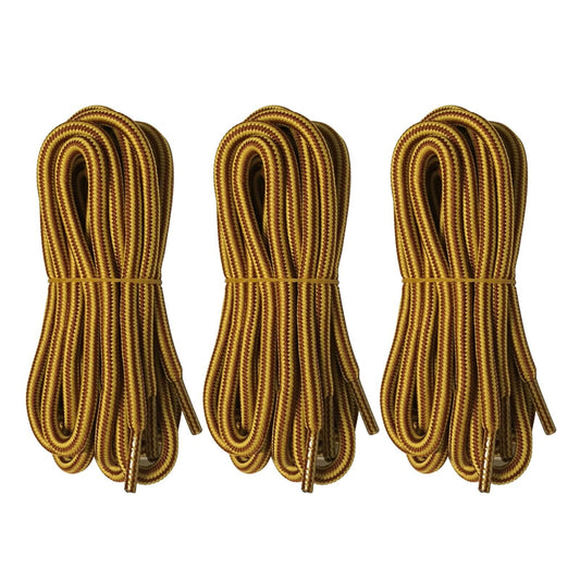 3 pairs 5mm Thick Heavy duty Round Hiking Work Boot Shoe laces Military Strings