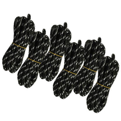 6pair 5mm Thick Heavy duty Round Hiking Work Boot Shoe laces Strings Replacement