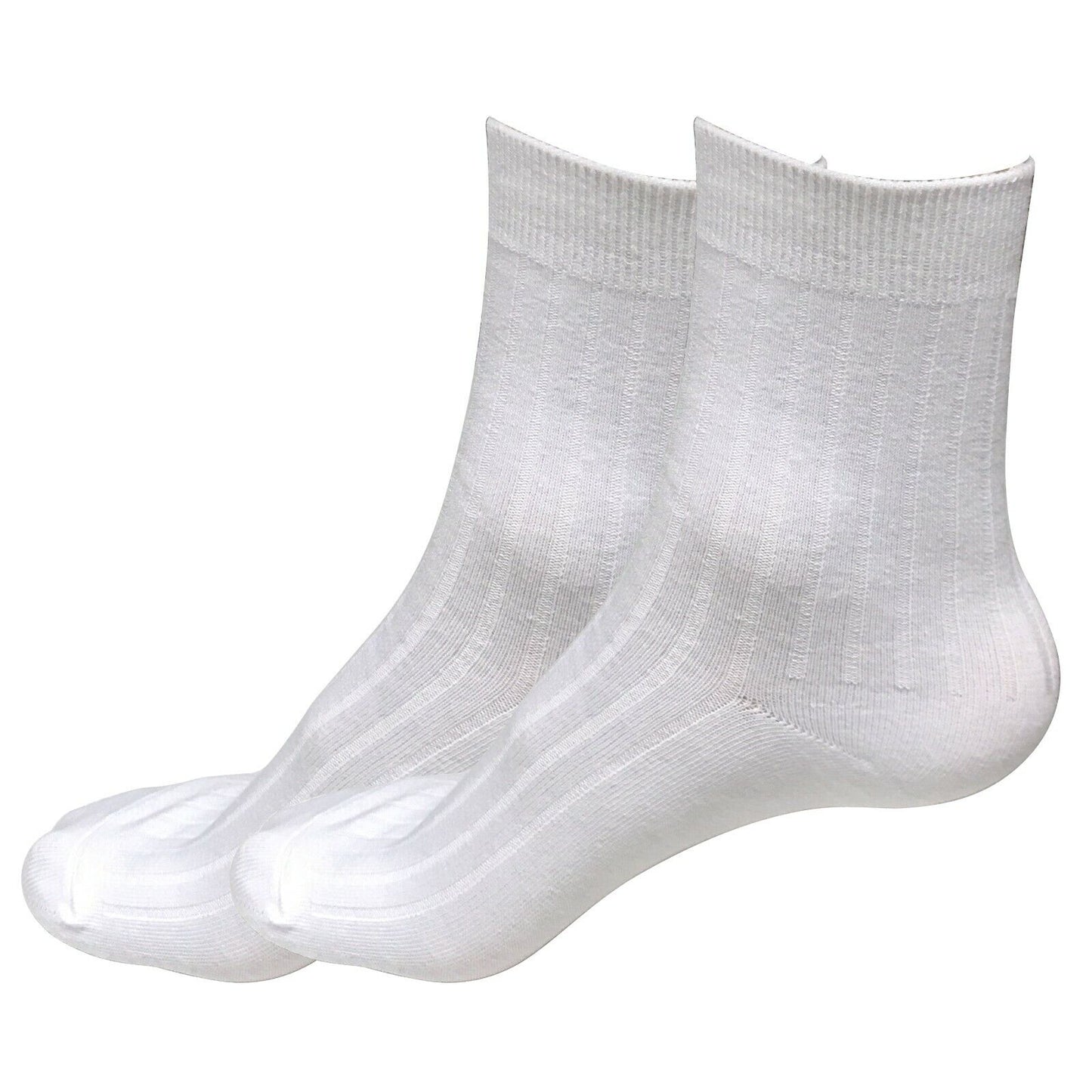 2 pairs Mens Breathable Cotton Casual Crew Dress Socks Under the Calf Size 6-10