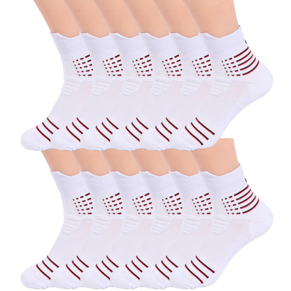 12Pair Mens Quarter Cotton Athletic Casual Sport Ankle Crew Socks Size 9-11 6-12