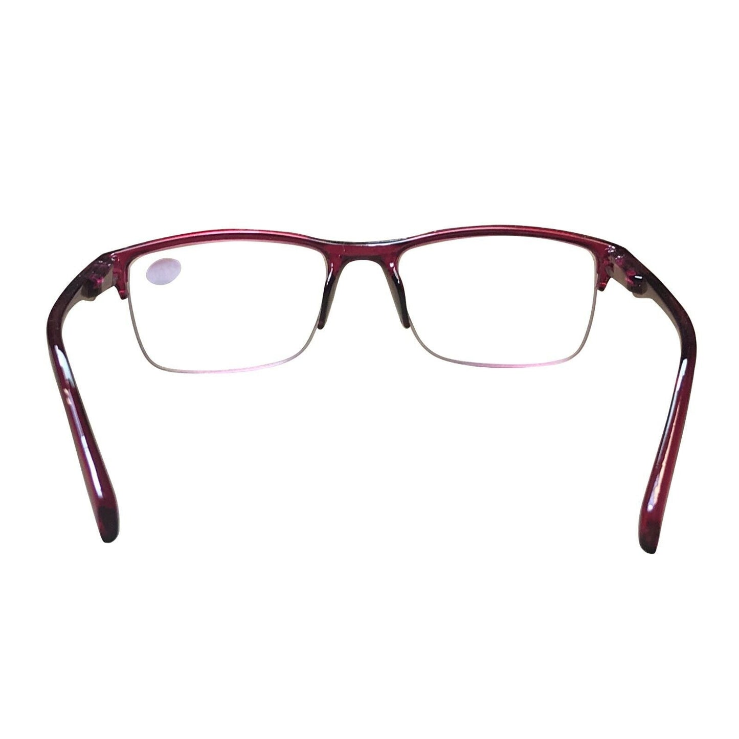 10Pair Womens Half Frame Square Classic Reading Glasses Red Spring Hinge Readers