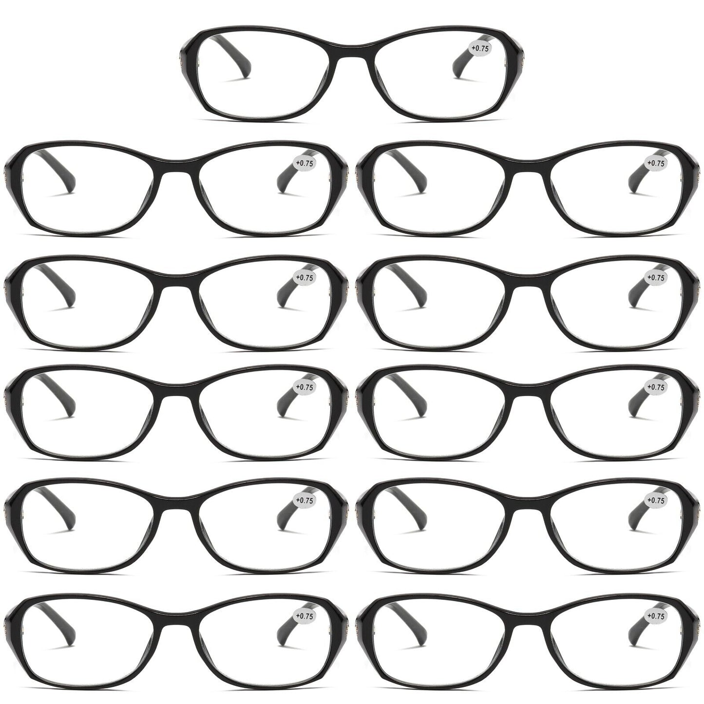 11Pair Womens Ladies Blue Light Blocking Reading Glasses Computer Gaming Readers