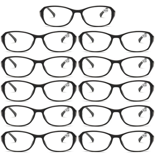 11Pair Womens Ladies Blue Light Blocking Reading Glasses Computer Gaming Readers