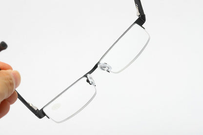 11 Pairs Mens Metal Black Frame Rectangular Reading Glasses Spring Hinge Readers