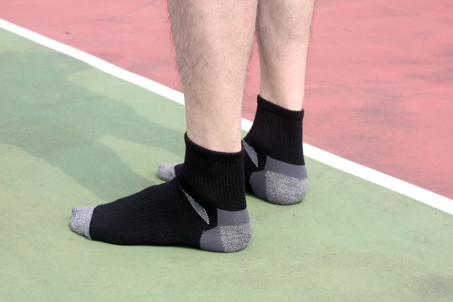 4 Pairs Mens Mid Cut Ankle Quarter Athletic Casual Sport Cotton Socks Size 6-12