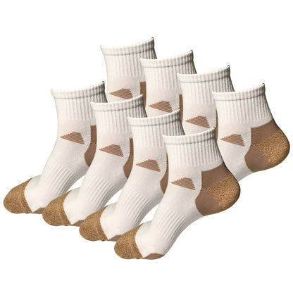 8 Pair Womens Mid Cut Ankle Quarter Athletic Casual Sport Cotton Socks Size 5-10