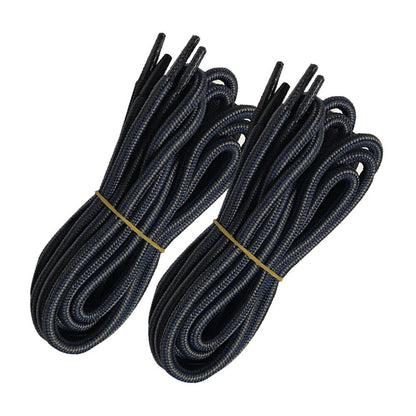 2pair 5mm Thick Heavy duty Round Boot Shoe laces Strings for Hiking Work Walking